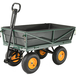 Hand Cart With Polypropylene Tray And Drop Sides